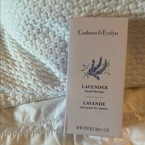 Crabtree & Evelyn Lavender Hand Creamin packaging.